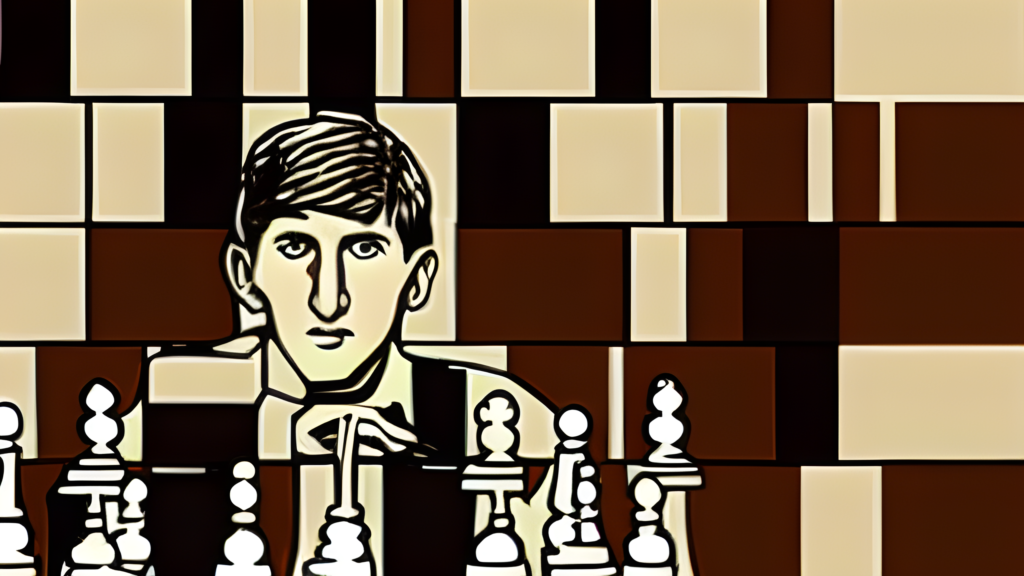 Worlds great chess games byrne - fischer Vector Image